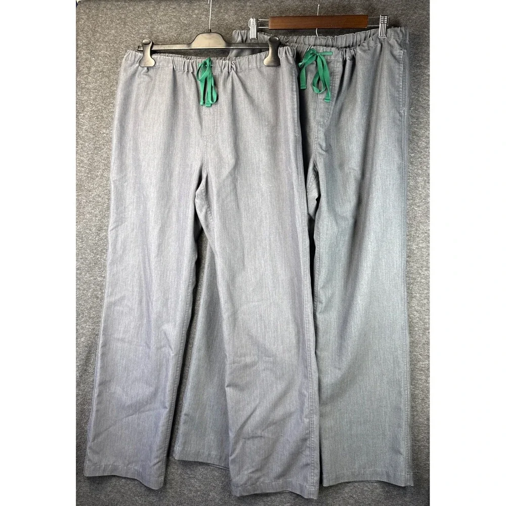 2X FIGS Technical Collection Pisco Basic Graphite Scrub Pants Mens Size L FM4500
